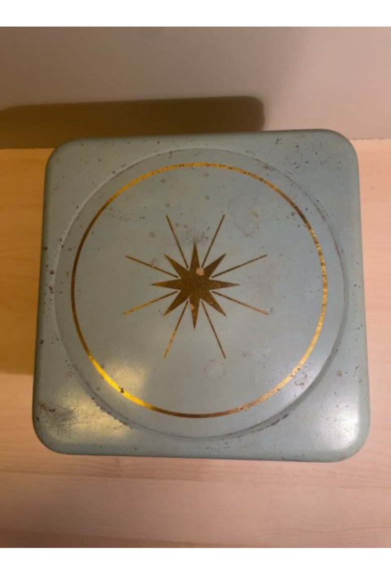 Gammel kagedåse